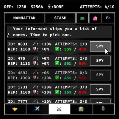 Dealers.sh PvP screen